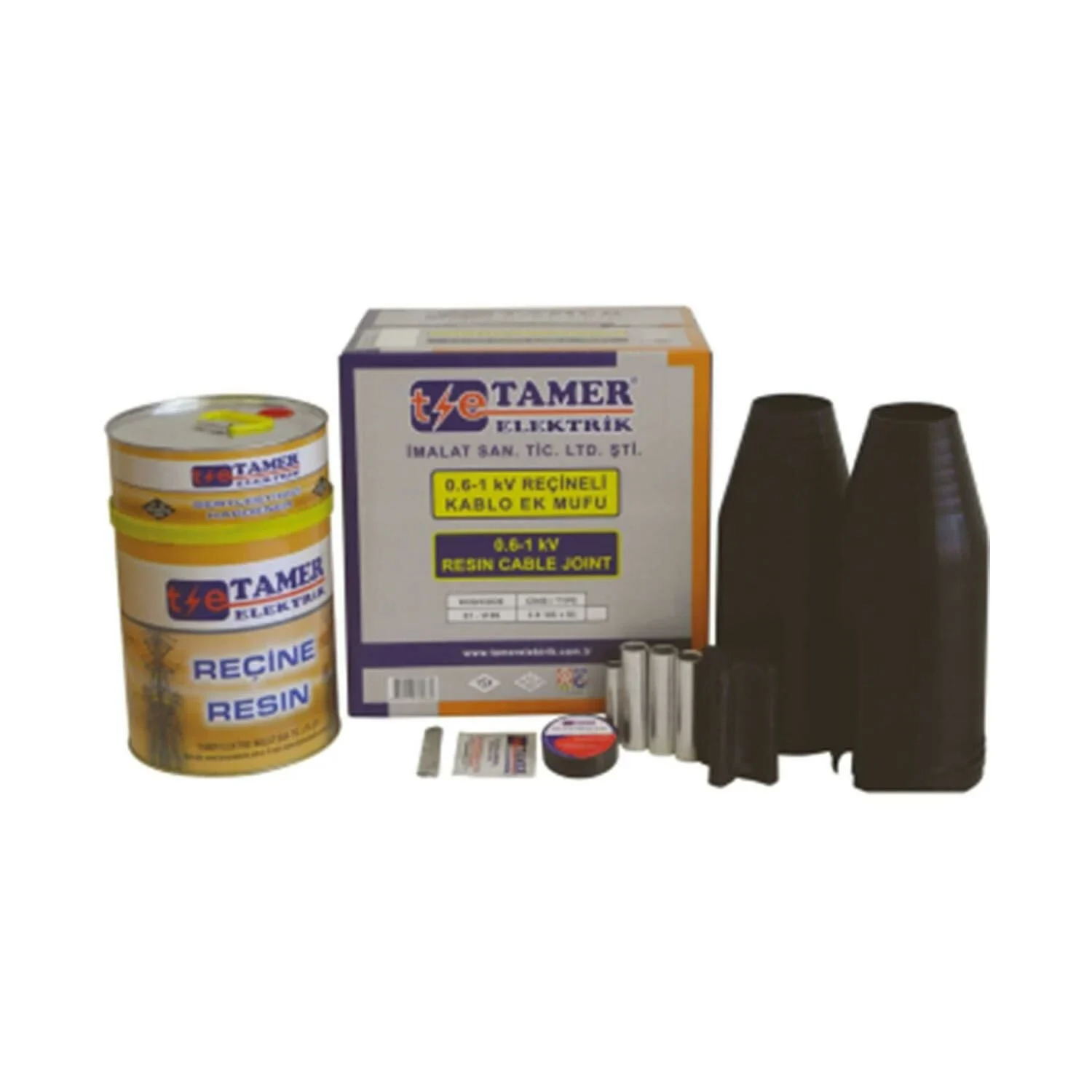 Tamer Elektrik 1 kV 4x240 Reçineli Alüminyum Kablo Ek Mufu