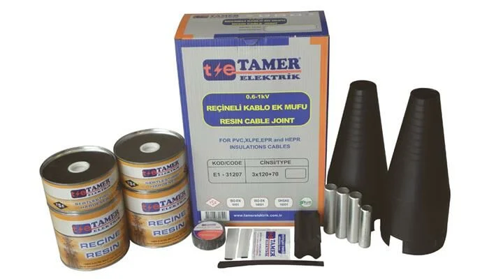 Tamer Elektrik 1 kV 4x120 Reçineli Alüminyum Kablo Ek Mufu