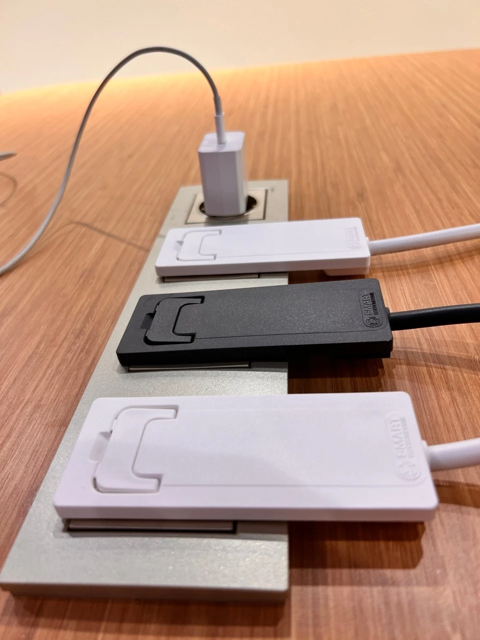 Ultra İnce Fişli 5’li Grup Priz 15 metre Çoklu Fişli Siyah