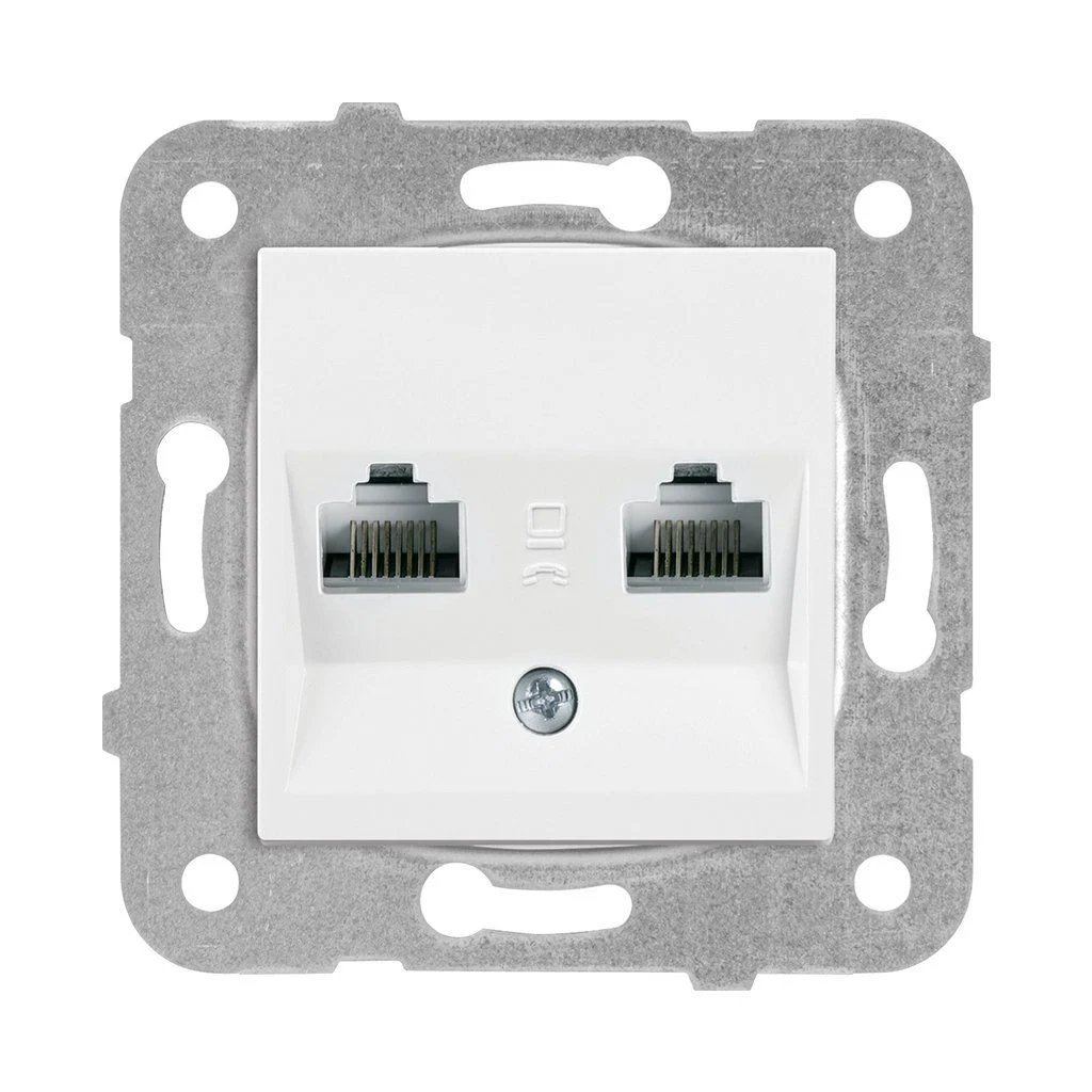 Viko Karre İkili Data Prizi (2 X Rj45 Cat6) Beyaz Mekanizma + Kapak 90967079