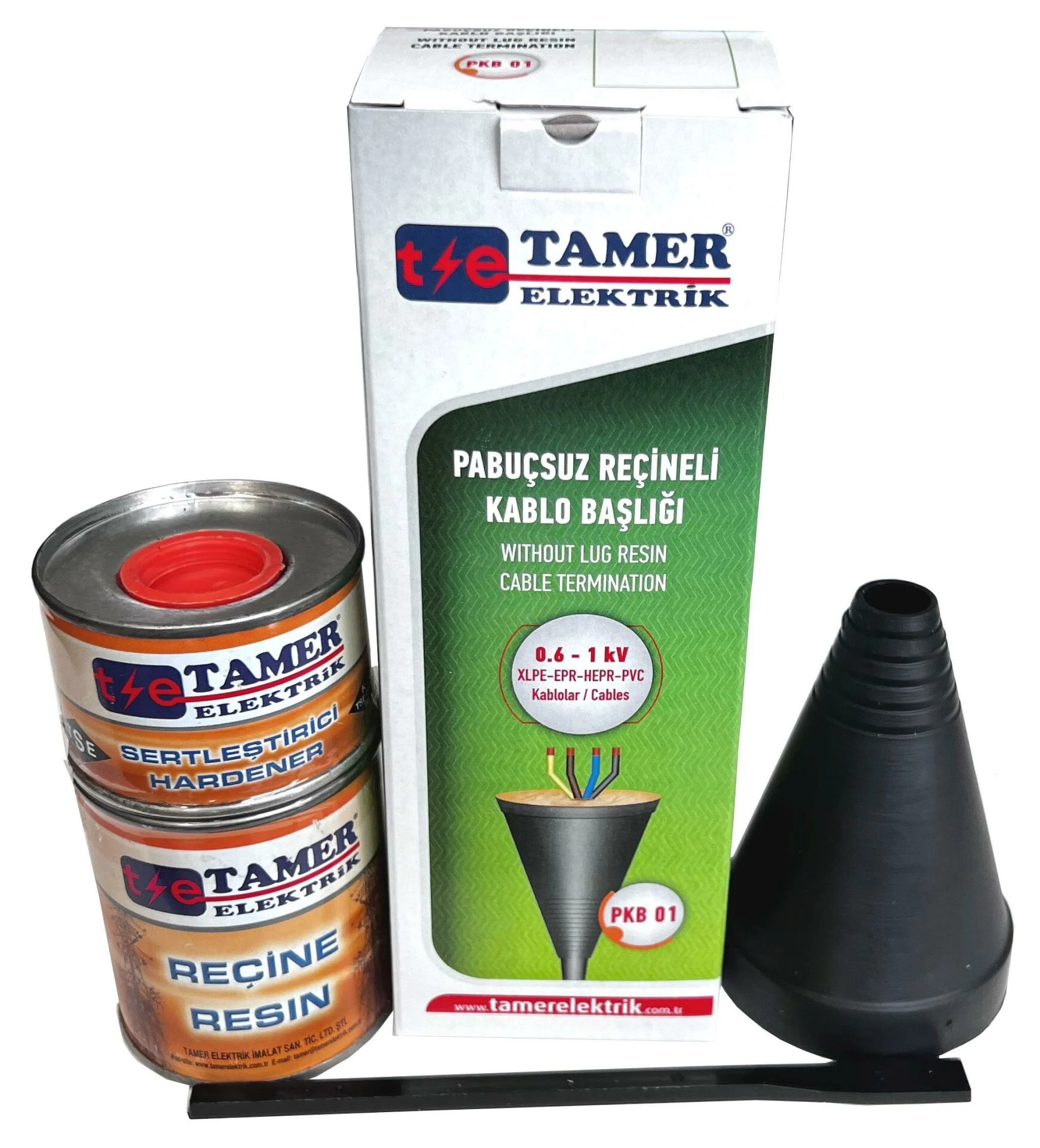 Tamer Elektrik PKB 01 2x1,5-3x50 Pabuçsuz Kablo Başlığı