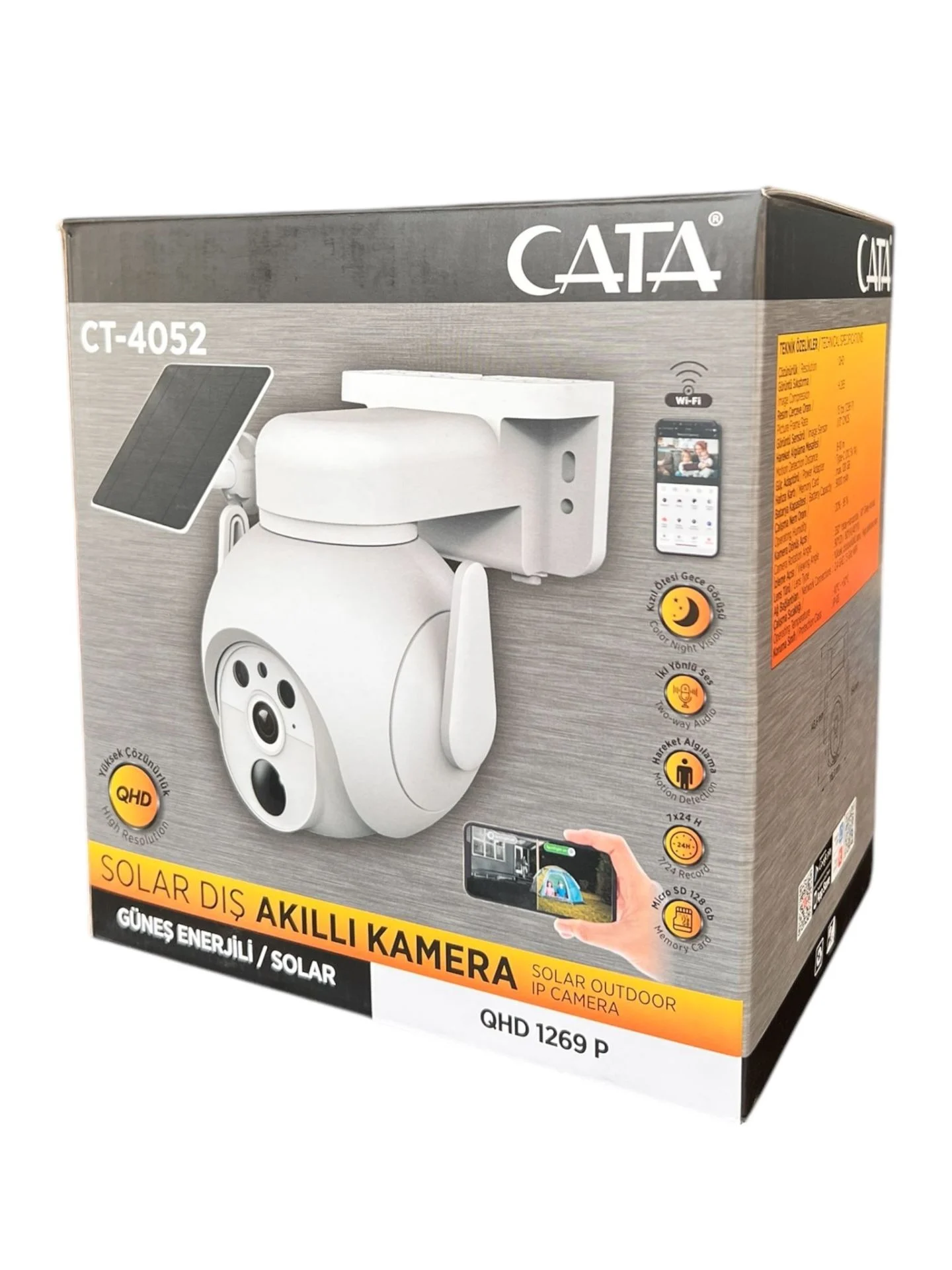 Cata CT-4052 Solar Dış Mekan Kamera