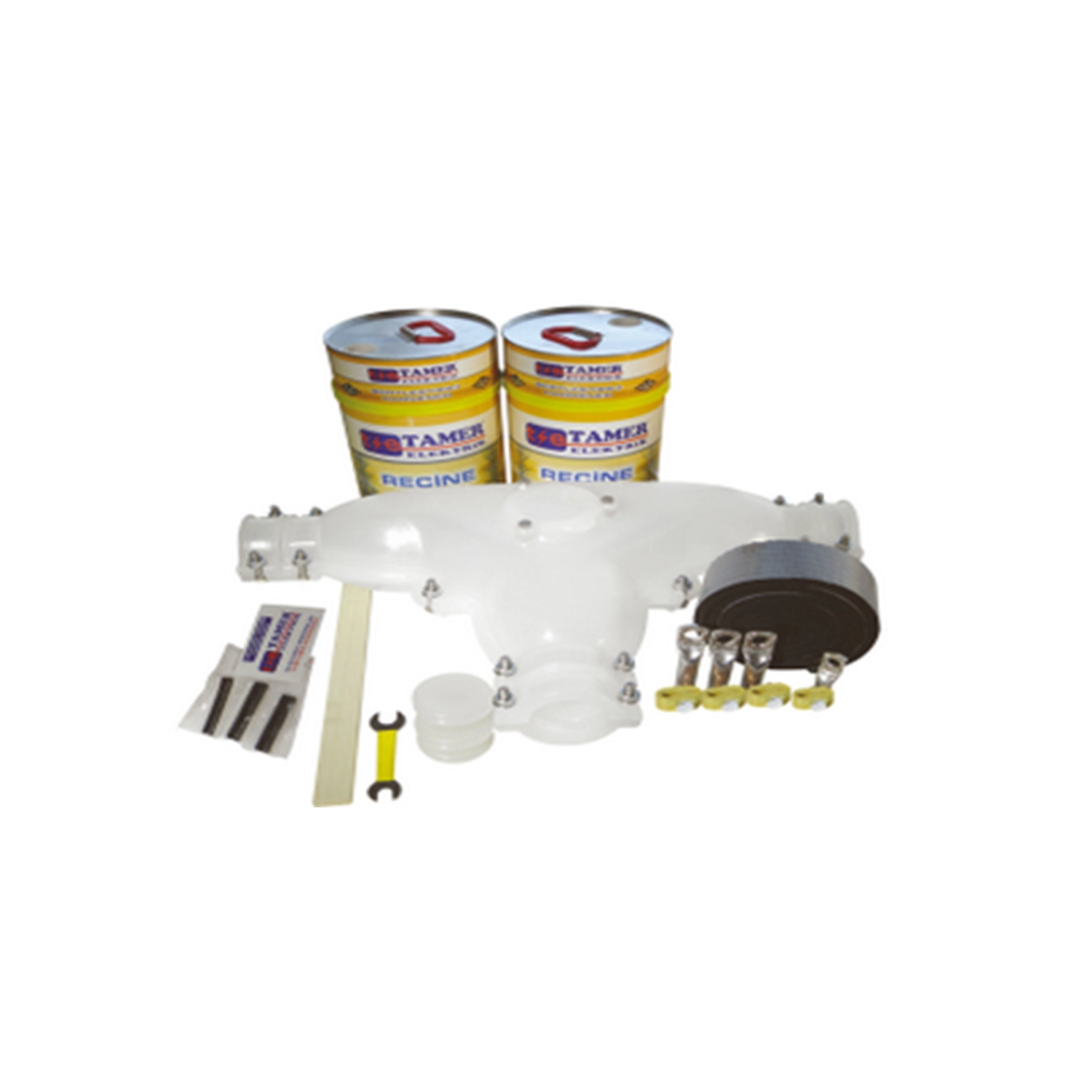 Tamer Elektrik 1kV 3x120+70 Şeffaf T Tipi Reçineli Kablo Ek Mufu