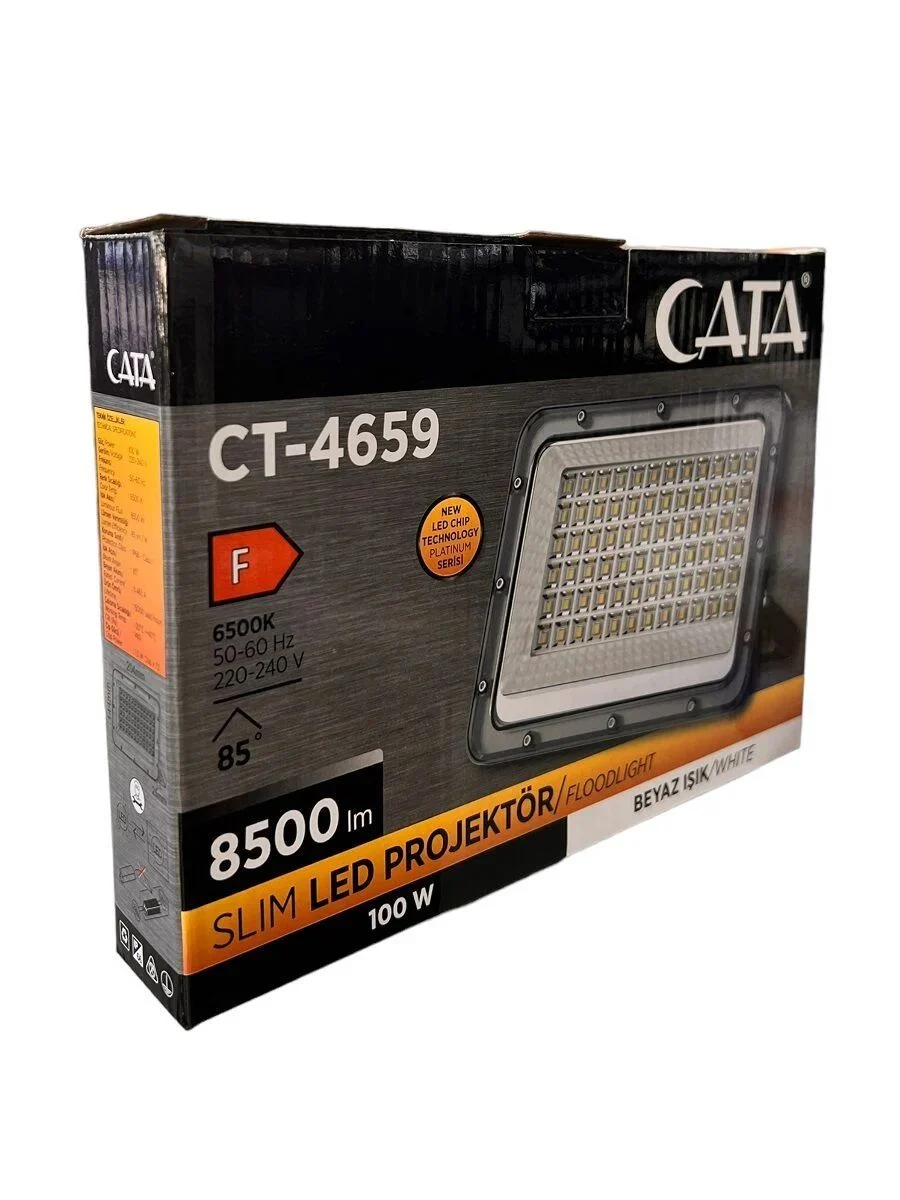Cata CT-4659 100Watt Beyaz Işık Platinium LED Projektör