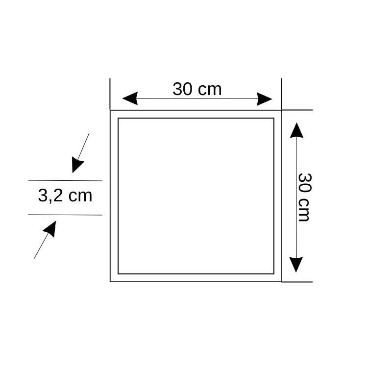 Cata 25W 30x30 Klipin Panel Led 3200K Günışığı CT-5286