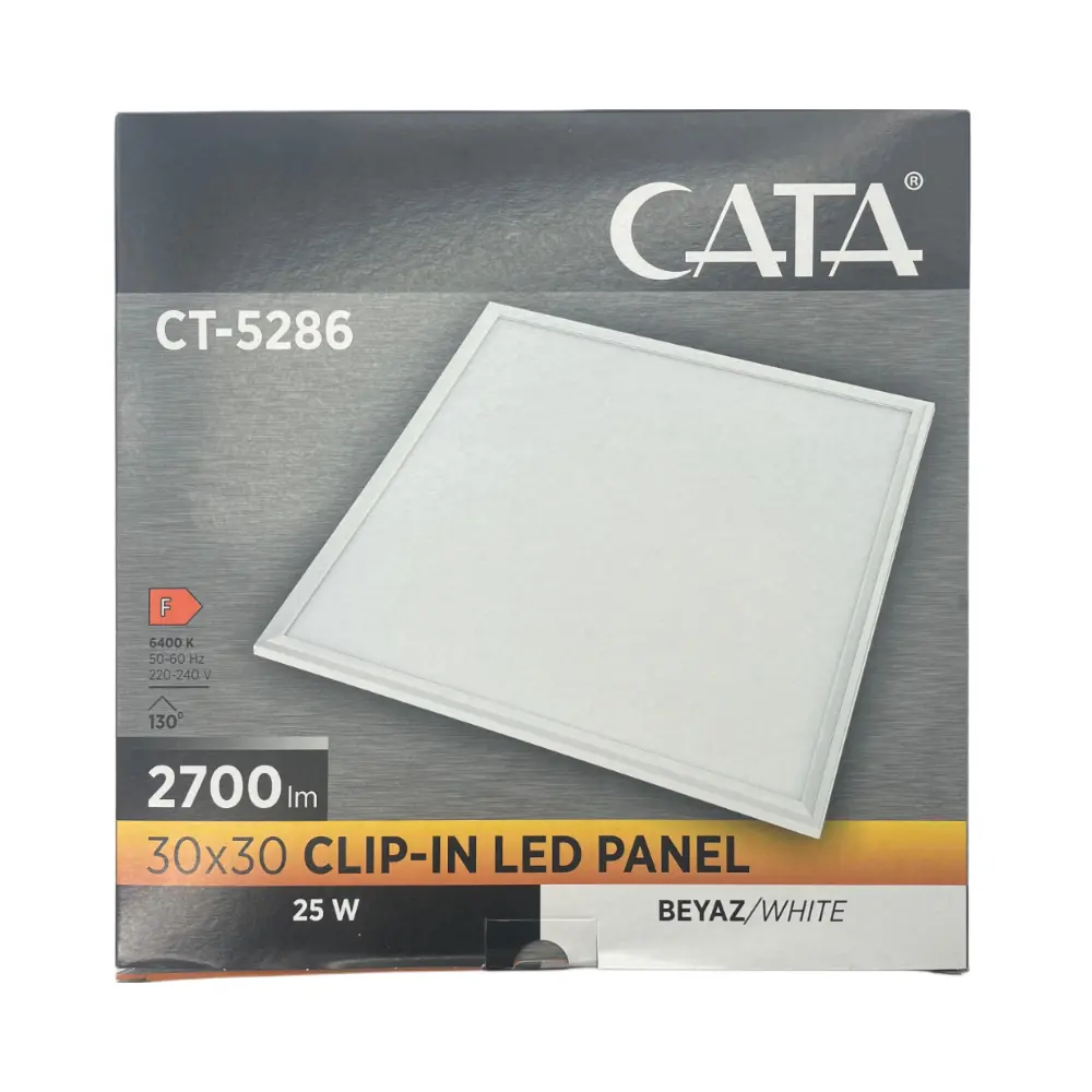 Cata 25W 30x30 Klipin Panel Led 6400K Beyaz Işık CT-5286