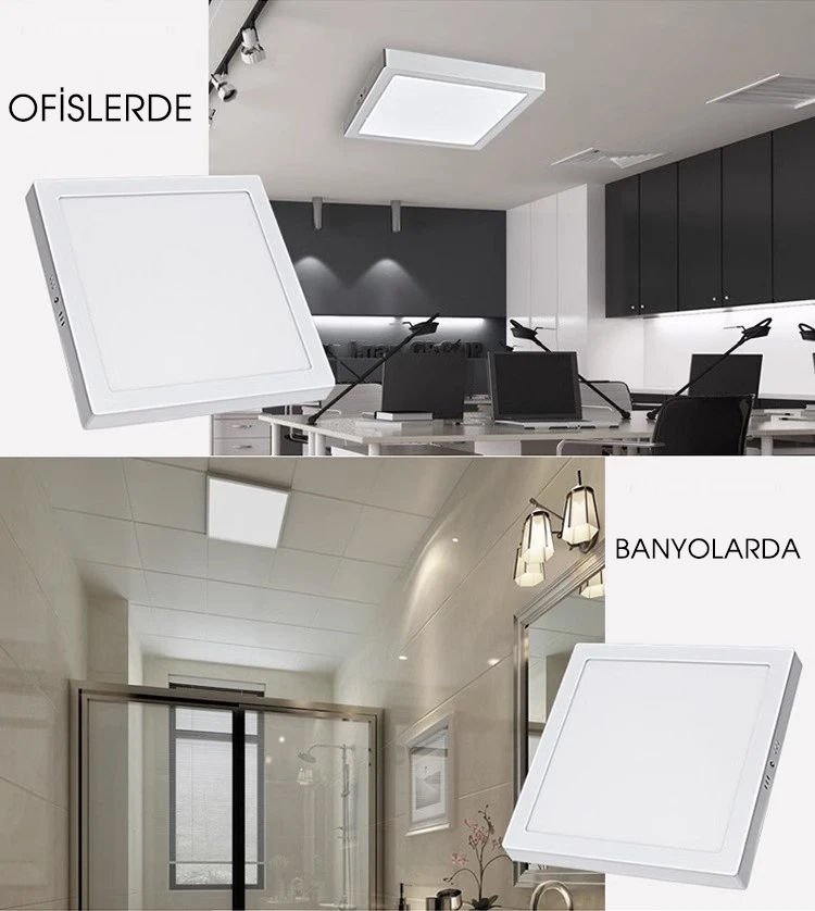 Cata 18w Sıva Üstü Kare Panel Led CT-5234 Beyaz Işık