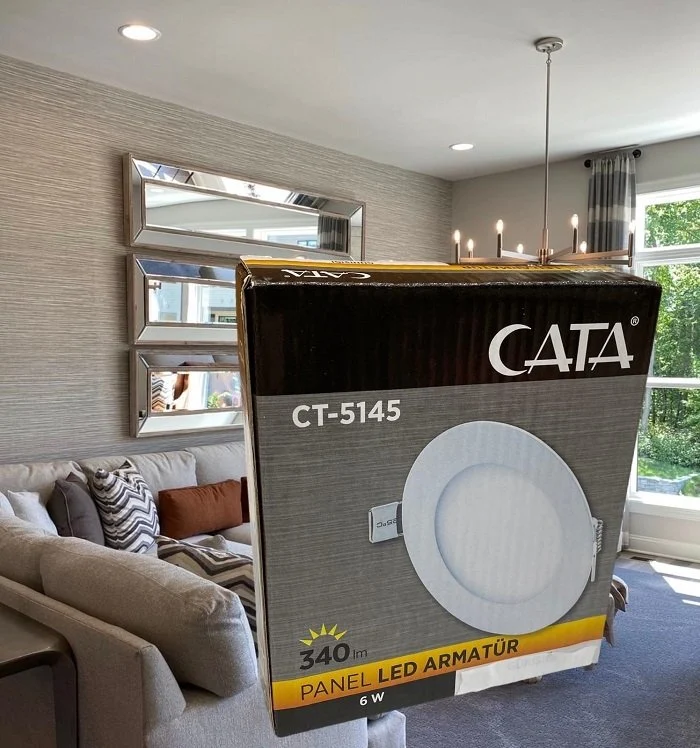 Cata 6 Watt Panel Led CT-5145 Beyaz Işık Alüminyum Kasa