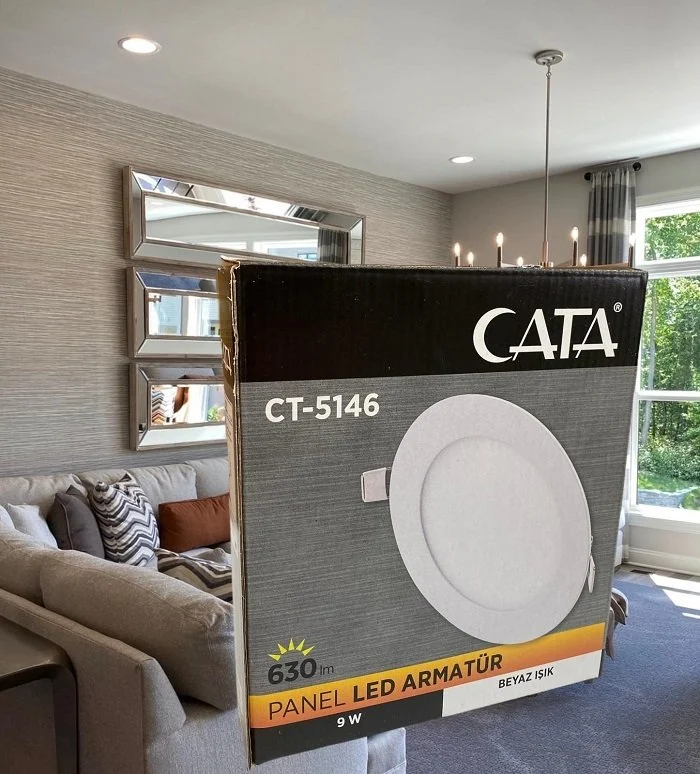 CATA 9W Sıva Altı Led Panel Spot Beyaz Işık CT-5146