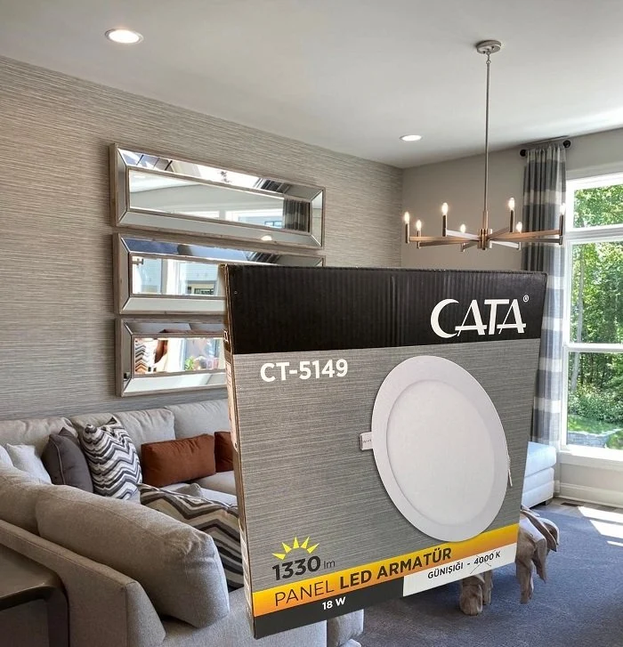 Cata 18 Watt Panel Led CT-5169 Günışığı Alüminyum Kasa