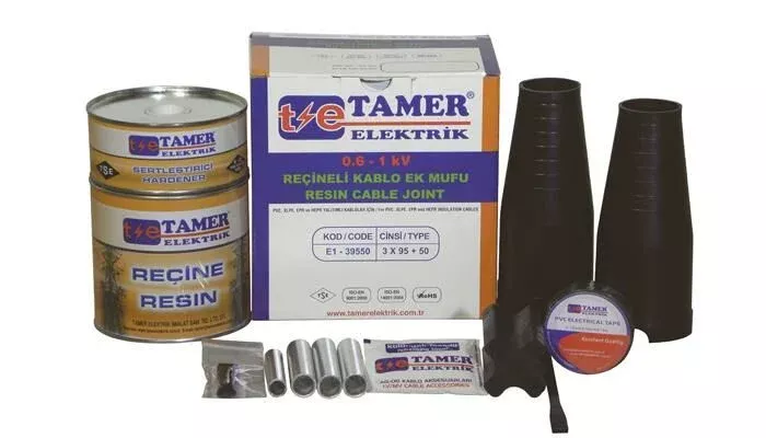 Tamer Elektrik 1 kV 5x25 Reçineli Alüminyum Kablo Ek Mufu