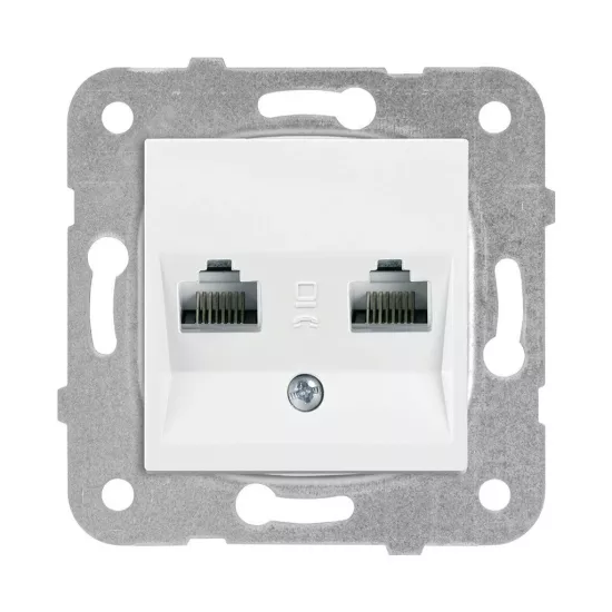 Viko Karre İkili Data Prizi (2 X Rj45 Cat6) Beyaz Mekanizma + Kapak 90967079