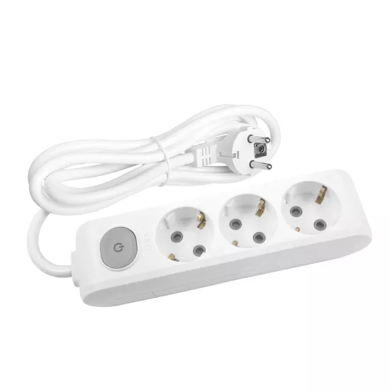 Viko Multi-Let Üçlü Anahtarlı 5 Metre Kablolu Grup Priz (90117305) - Çocuk Korumalı, Uzun Kablolu ve Pratik Çözüm