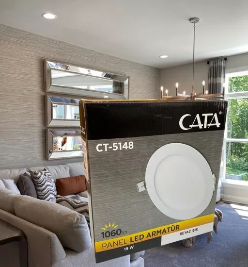 Cata 15 Watt Panel Led CT-5148 Beyaz Işık Alüminyum Kasa