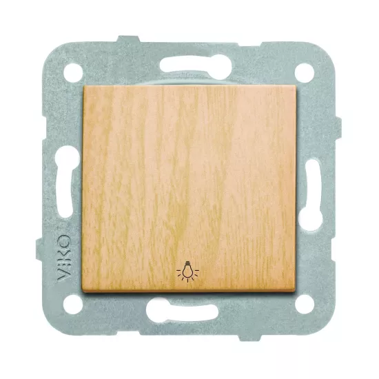 Viko Artline Novella Light Anahtarı Mekanizma + Kapak 92615203 Kayın