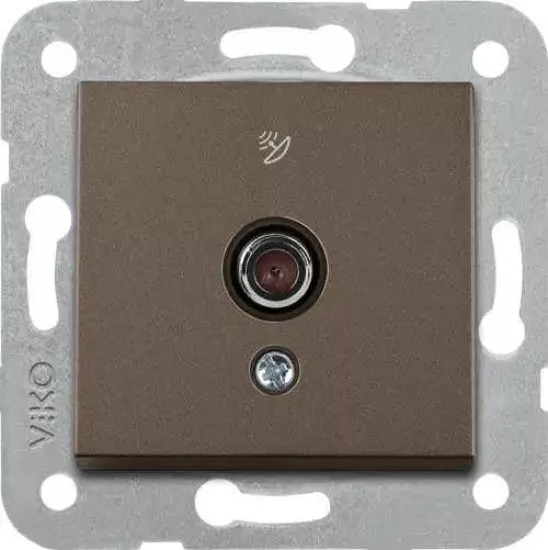 Viko Artline Novella Uydu Prizi F Konnektörlü Sonlu Mekanizma + Kapak 92605397 Antrasit