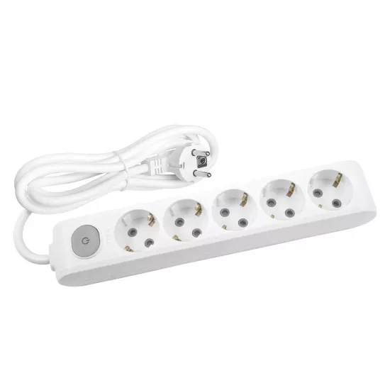 Viko Multi-Let Beşli Anahtarlı 2 Metre Kablolu Grup Priz (90117502) - Çocuk Korumalı, Uzun Kablolu ve Pratik Çözüm