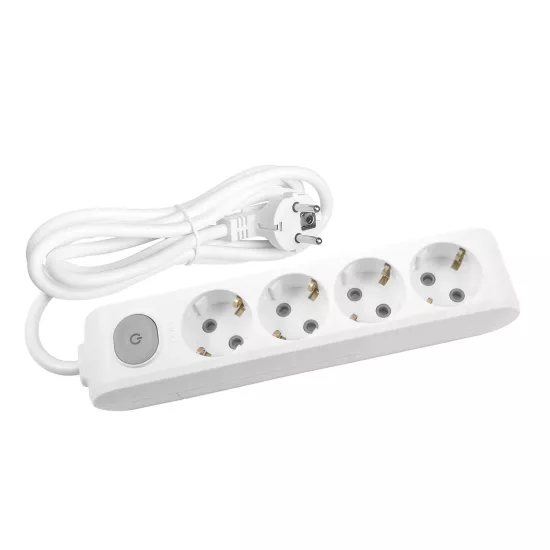 Viko Multi-Let Dörtlü Anahtarlı 3 Metre Kablolu Grup Priz (90117403) - Çocuk Korumalı, Uzun Kablolu ve Pratik Çözüm