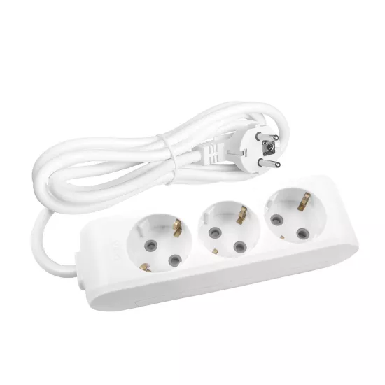 Viko Multi-Let Üçlü 3 Metre Kablolu Grup Priz (90113303) - Çocuk Korumalı, Uzun Kablolu ve Geniş Kullanım Alanlı