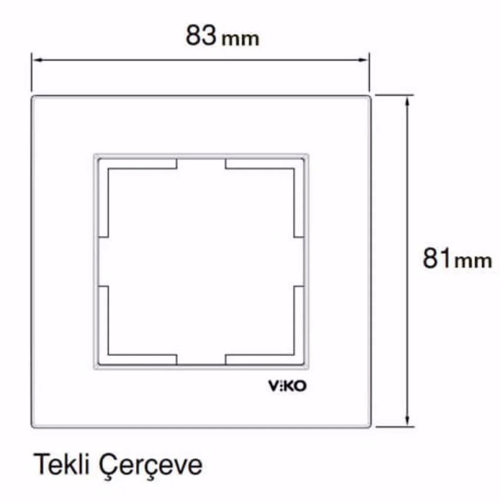 Viko Karre Tekli Çerçeve Beyaz 90960200