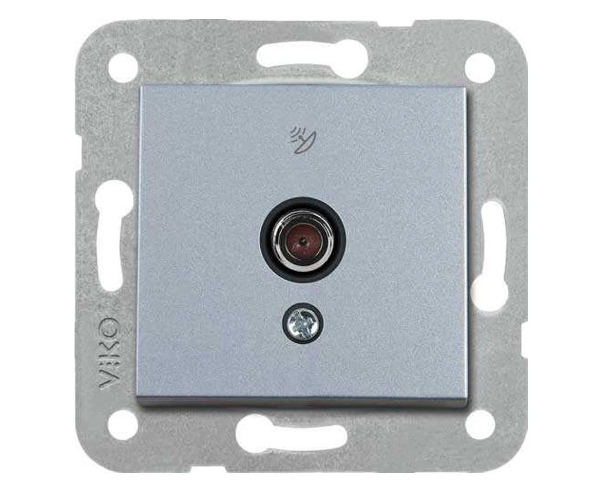 Viko Artline Novella Uydu Prizi F Konnektörlü Sonlu Mekanizma + Kapak 92605097 Gümüş