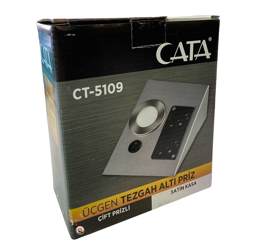 Cata CT-5109 2W 3200K Günışığı Çift Prizli Tezgah Altı